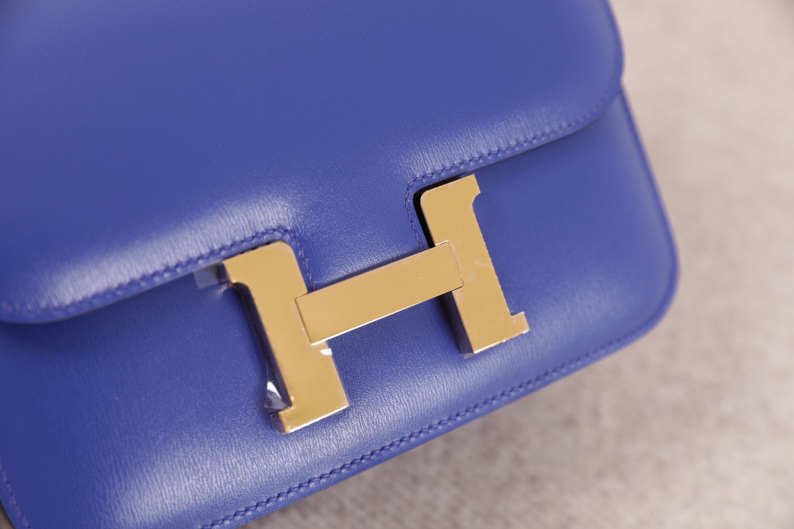 에르메스 콘스탄스18 일렉트릭블루 금장